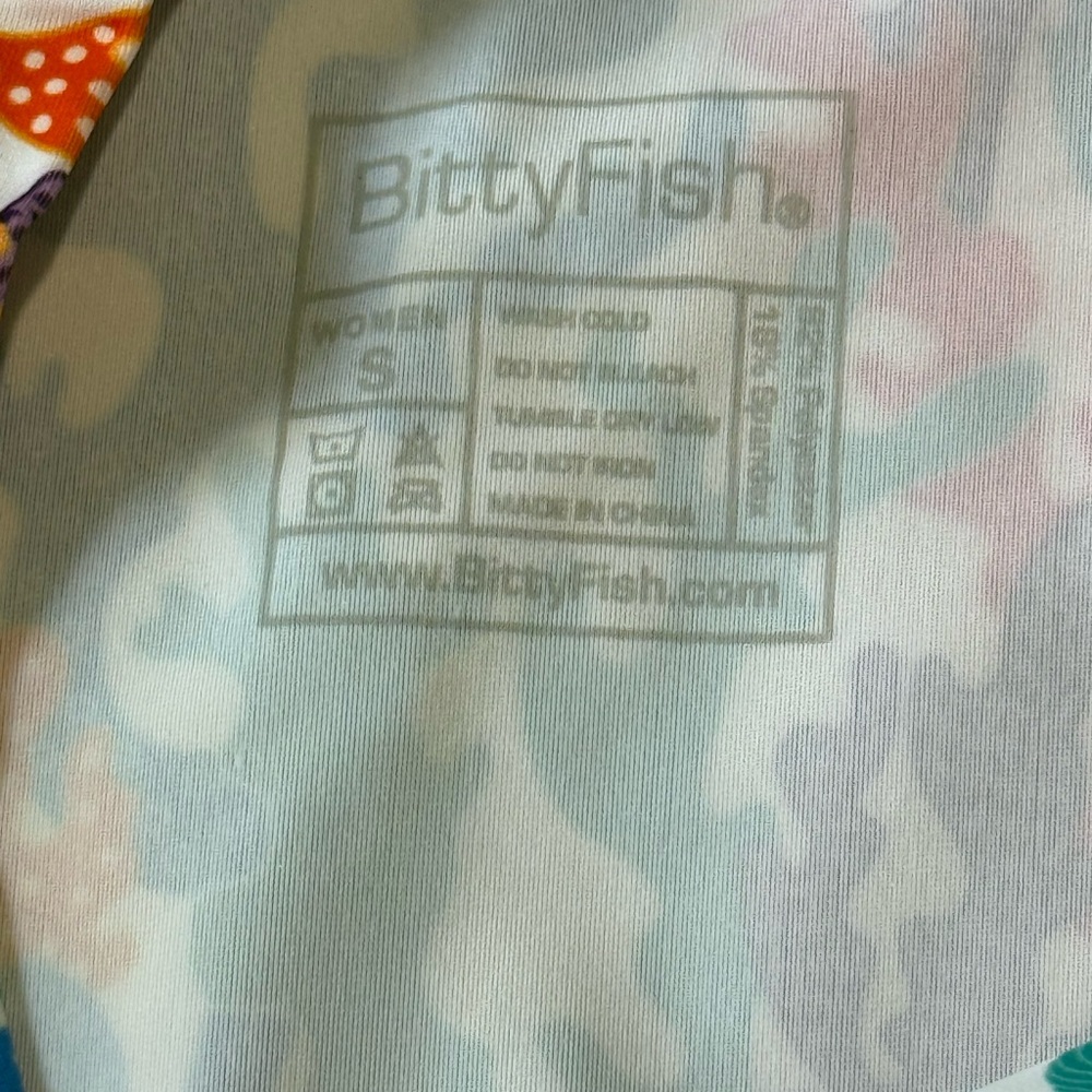 Bitty Fish - Colorful Coral Print- Women’s Rash Guard - Sm View 2